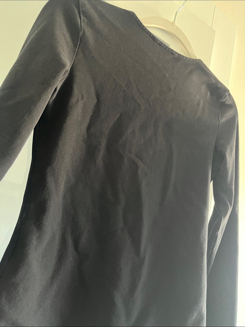 Guess Black Long-Sleeve Lace-Up V-Neck Bodysuit - Picture 7 of 7